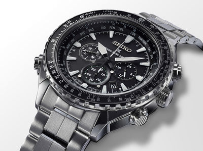 Prospex takes to the skies with the Radio Sync Solar World Time Chronograph