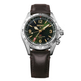 Seiko Prospex HBC007J1 men's diver watch with black dial and stainless steel band, showcasing a professional diving style.