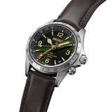 Seiko Prospex HBC007J1 men's dive watch with black dial and stainless steel band, featuring luminous hands and bezel.