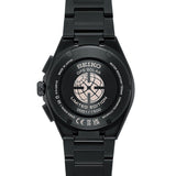 Seiko Astron SSH187J1 solar GPS watch with stainless steel band and black dial, showcasing advanced timekeeping features.
